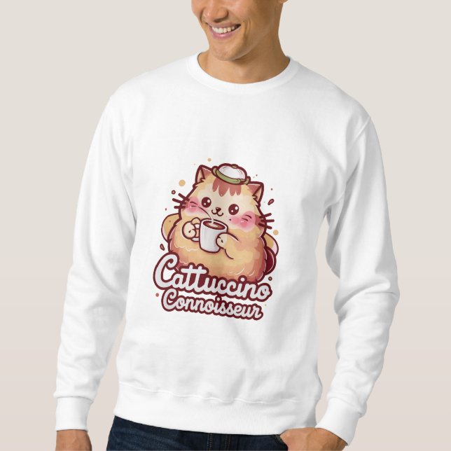 Sudadera El Connoisseur De Cattuccino Ama Tanto El Café (Anverso)