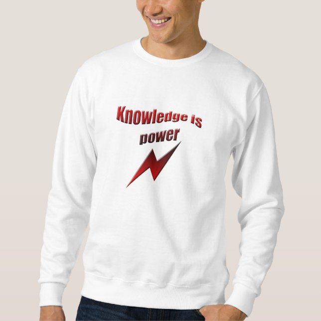 Sudadera El conocimiento es poder (Anverso)