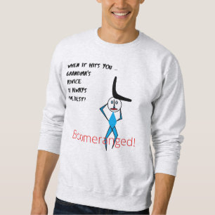 Sudadera El consejo básico de la abuela Ash boomerangeado
