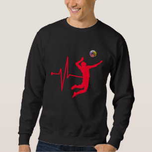 Sudadera El Corazón Del Voleibol Como Ideas De Voleibol
