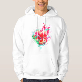 Sudadera El corazón fumando en una blanca de manga larga ac