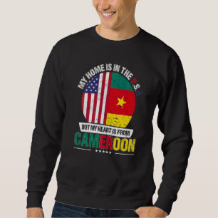 Sudadera El corazón patriota camerunés-americano es de Came