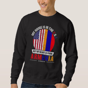 Sudadera El Corazón Patriótico Armenio Estadounidense Es De