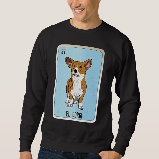 Sudadera El Corgi Mexican Slang Lottery Bingo Cards (Anverso)
