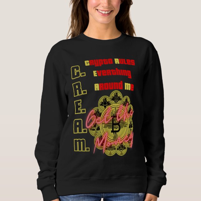 Sudadera El Cripto Regula Todo A Mi Alrededor, C.R.E.A.M.,  (Anverso)