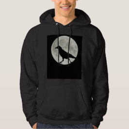 Sudadera El cuervo camina por claro de luna