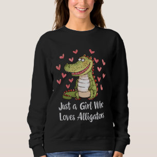 Sudadera El curioso lagarto ama el regalo sólo un Chica que