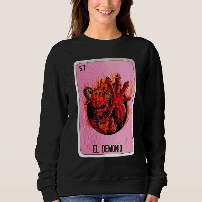 Sudadera El Demonio Mexican Slang Lottery Bingo Cards (Anverso)