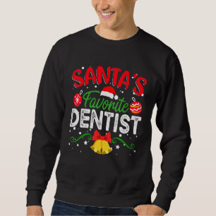 Sudadera El dentista favorito de Santa divertido dentista N