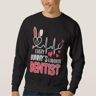 Sudadera El dentista favorito de todos los conejitos Enferm