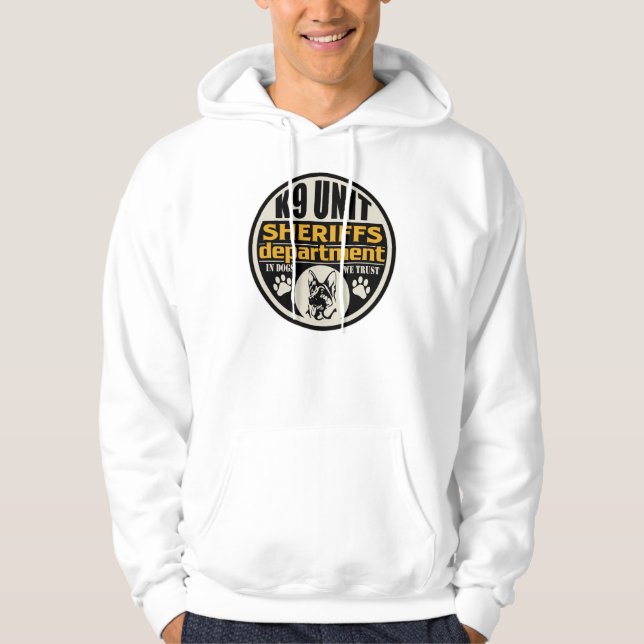 Sudadera El departamento de sheriff de la unidad K9 (Anverso)