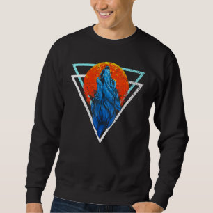 Sudadera El depredador de la luna roja de los animales del 