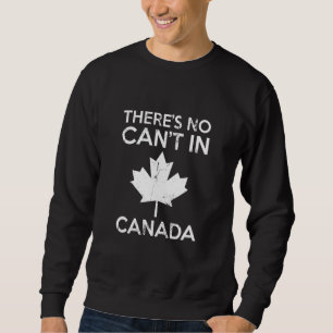 Sudadera El Día de Canadá no hay cuernos en la hoja roja de