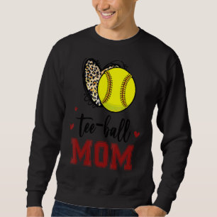 Sudadera El día de la madre del leopardo del corazón de la
