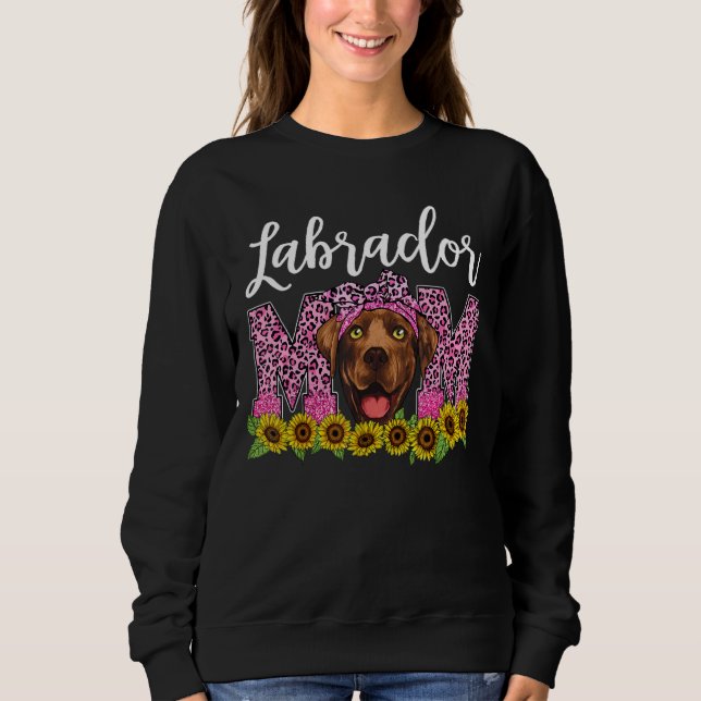 Sudadera El Día de la Madre Leopardo en Labrador (Anverso)
