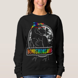 Sudadera El Día de la Madre Té Dye Bonusmomsaurus Bonus Mam