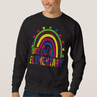 Sudadera El Día De La Paz En La Escuela Primaria Rainbow Ti