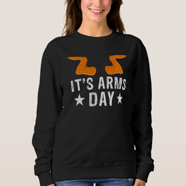 Sudadera El Día de los Brazos Gimnasio Formación de Comedia (Anverso)