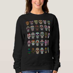 Sudadera El Día De Los Fallecidos Calaveras De Azúcar De Ha