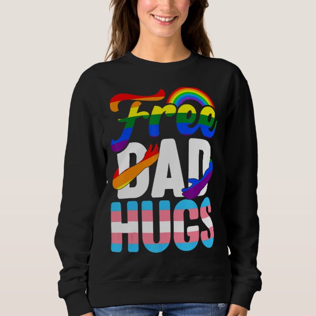 Sudadera El Día de los Padres Iris abraza a los gays LGBT (Anverso)