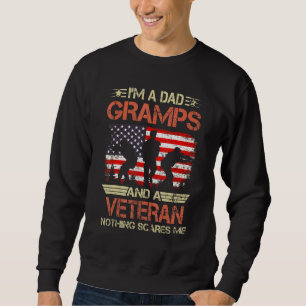 Sudadera El Día de los Veteranos Soy un Gramps y un Veteran