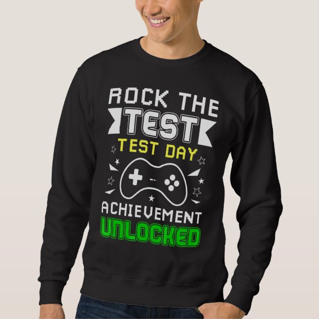 Sudadera El Día de Prueba del Profesor Rock El Logro De Pru (Anverso)