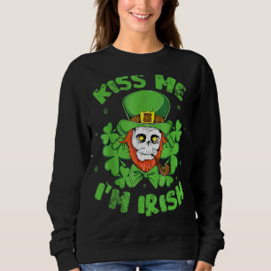 Sudadera El Día de San Patricio me besa, soy un búfalo de a
