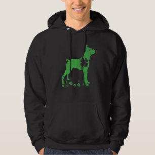 Sudadera El Día De San Pattys Molesto Boxer Dog Shamrock He