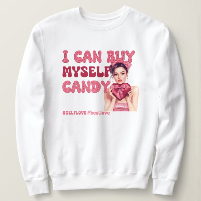 Sudadera El día de San Valentín Autoamor (Anverso del diseño)