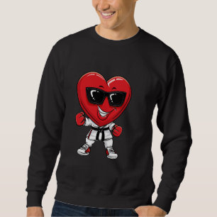 Sudadera El día de San Valentín Black Karate Taekwondo Judo