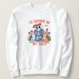 Sudadera El día de San Valentín Cat Lover Skeleton