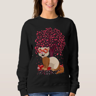 Sudadera El día de San Valentín de Ferret Animal Ferret
