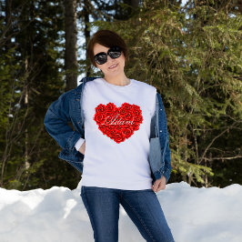 Sudadera El día de San Valentín de nombre personalizado Ros