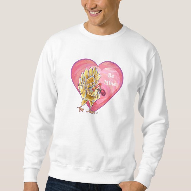 Sudadera El día de San Valentín de pollo (Anverso)