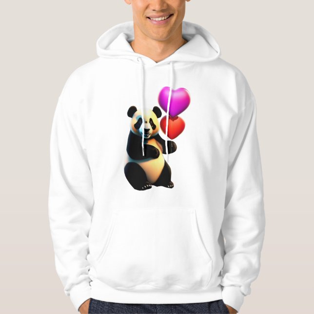 Sudadera El día de San Valentín del Panda de San Valentín y (Anverso)