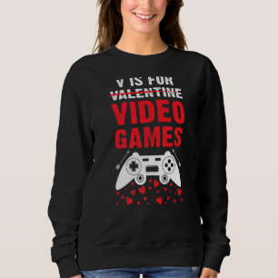 Sudadera El día de San Valentín divertida de videojuegos Pa