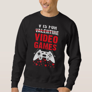 Sudadera El día de San Valentín divertida de videojuegos Pa