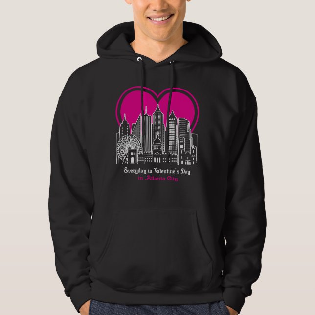 Sudadera El día de San Valentín en Atlanta City (Anverso)