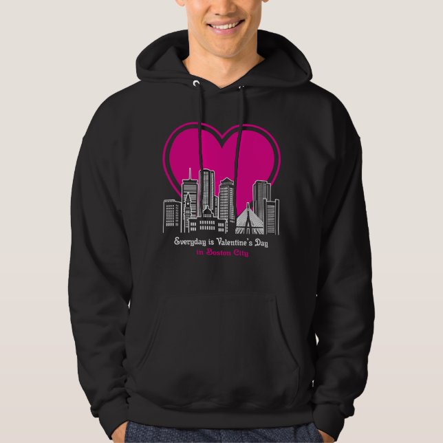 Sudadera El día de San Valentín en Boston (Anverso)