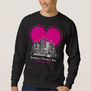 Sudadera El día de San Valentín en Chicago City