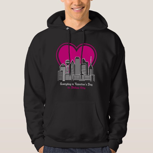 Sudadera El día de San Valentín en Dallas City (Anverso)