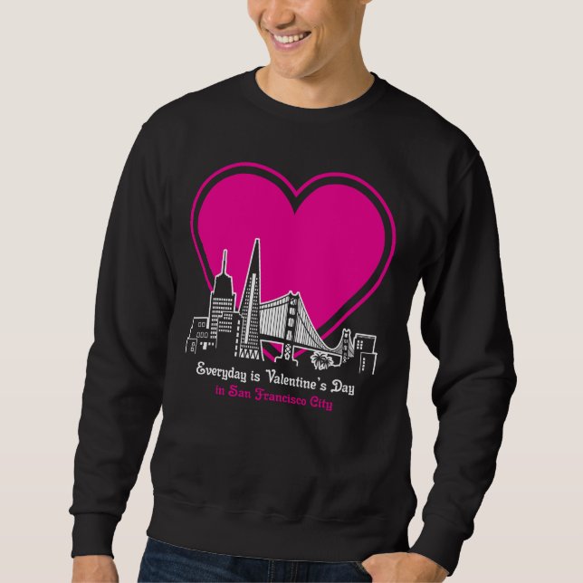 Sudadera El día de San Valentín en San Francisco City (Anverso)