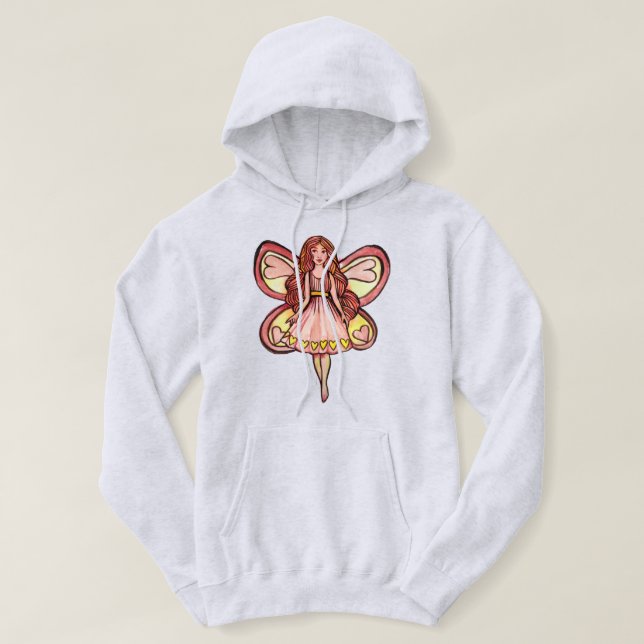 Sudadera El día de San Valentín Fairy Love (Diseño del anverso)