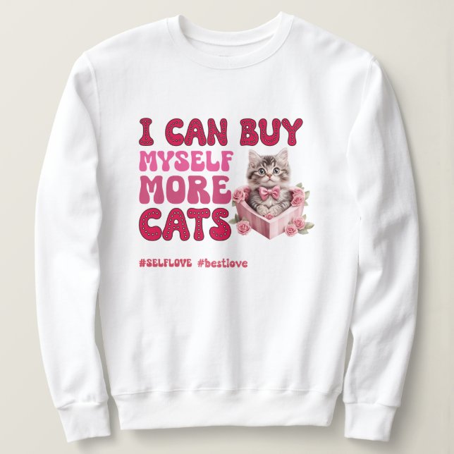 Sudadera El día de San Valentín gracioso Autoamor (Anverso del diseño)