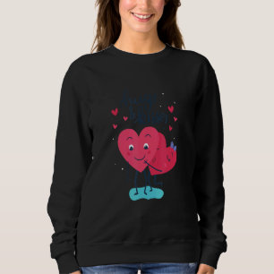 Sudadera El día de San Valentín Heart Love Kiss Hug Pareja