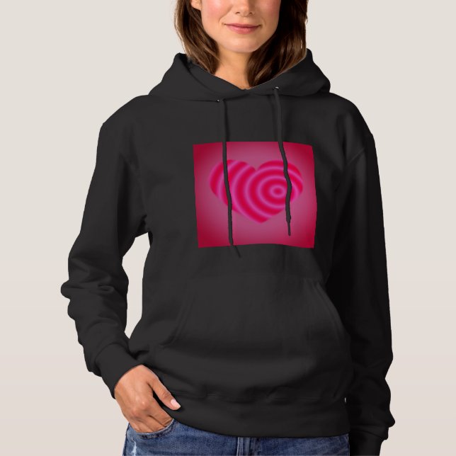 Sudadera El día de San Valentín Pulse Heart lindo regalo (Anverso)