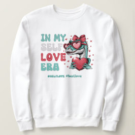 Sudadera El día de San Valentín retro autoama dinosauru