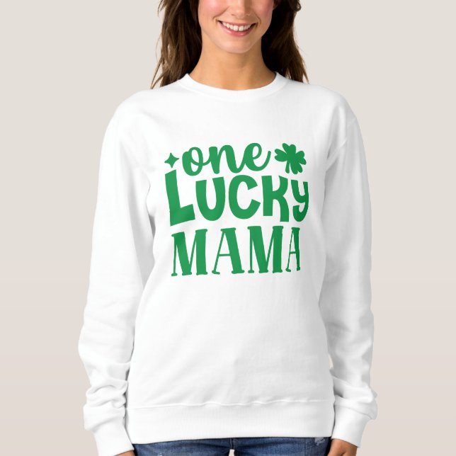 Sudadera El día de una mamá afortunada (Anverso)
