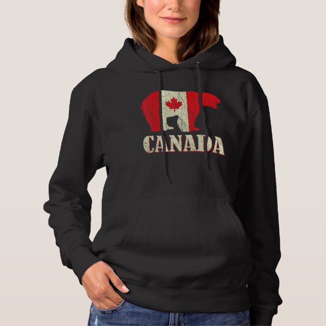 Sudadera El Día del Oso en Canadá Orgulloso Canadá (Anverso)