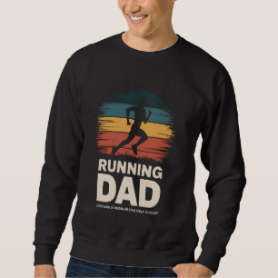 Sudadera El día del padre corredor de corredores de carrera